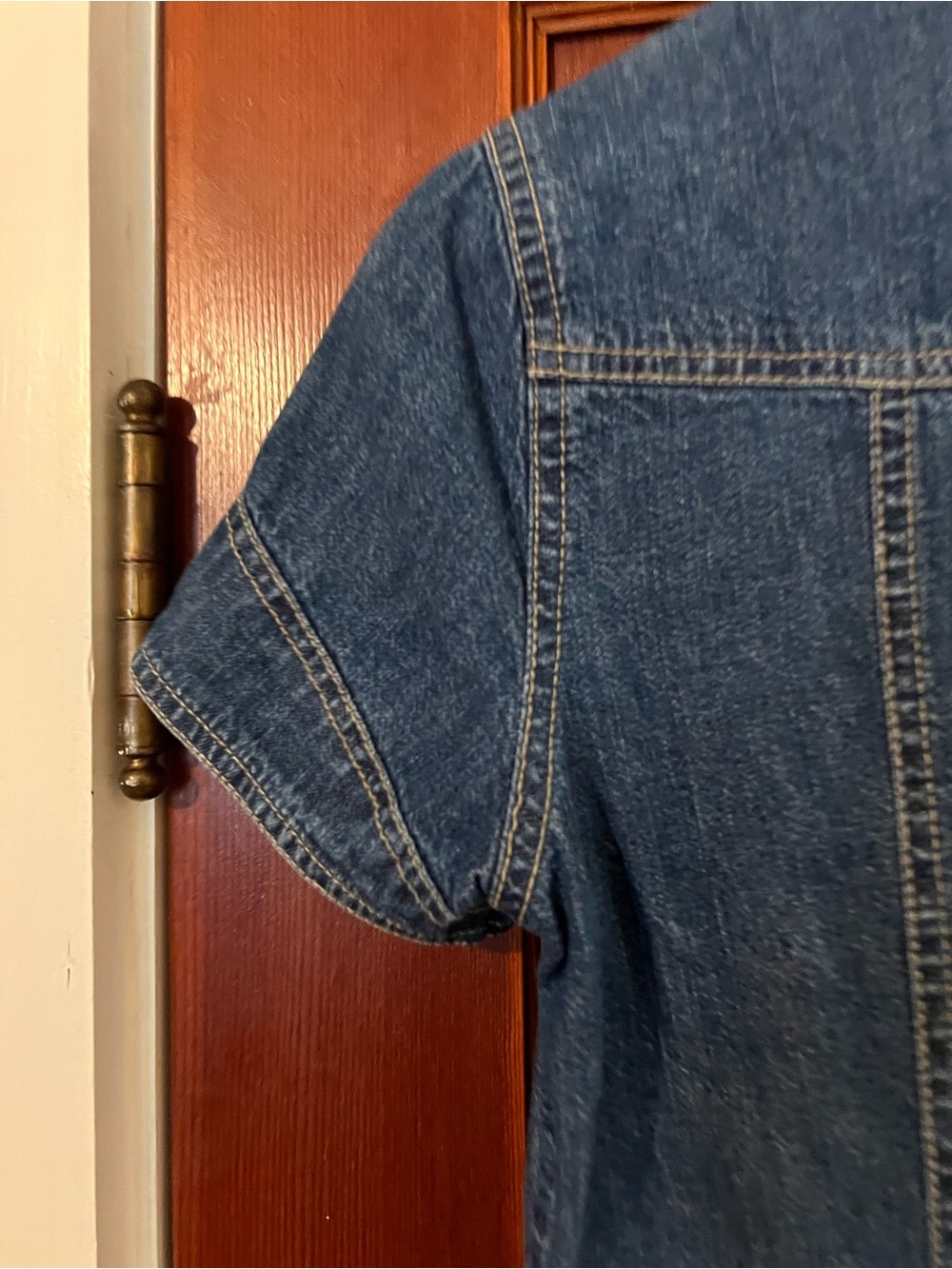 Vintage Tommy Hilfiger Y2K Denim Button Front Shirt Dress Size 2 - Picture 11 of 11